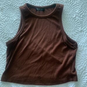 Brown tank top only worn once
